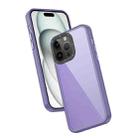 For iPhone 14 Pro Max Frame Two Color Lens Ring TPU Phone Case(Purple) - 1