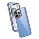 For iPhone 13 Pro Frame Two Color Lens Ring TPU Phone Case(Blue) - 1