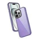 For iPhone 13 Pro Frame Two Color Lens Ring TPU Phone Case(Purple) - 1