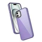 For iPhone 11 Frame Two Color Lens Ring TPU Phone Case(Purple) - 1