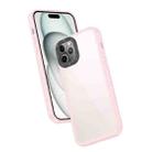 For iPhone 11 Pro Frame Two Color Lens Ring TPU Phone Case(Pink) - 1