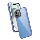 For iPhone 11 Pro Frame Two Color Lens Ring TPU Phone Case(Blue) - 1