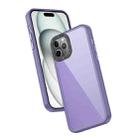 For iPhone 11 Pro Frame Two Color Lens Ring TPU Phone Case(Purple) - 1