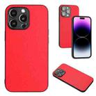 For iPhone 15 Pro Max R20 Leather Pattern Phone Single Case(Red) - 1