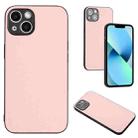 For iPhone 15 R20 Leather Pattern Phone Single Case(Pink) - 1