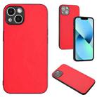 For iPhone 15 R20 Leather Pattern Phone Single Case(Red) - 1