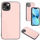 For iPhone 14 Plus R20 Leather Pattern Phone Single Case(Pink) - 1