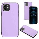 For iPhone 12 R20 Leather Pattern Phone Single Case(Purple) - 1