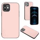 For iPhone 12 R20 Leather Pattern Phone Single Case(Pink) - 1