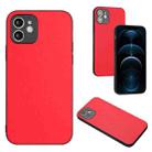 For iPhone 12 R20 Leather Pattern Phone Single Case(Red) - 1