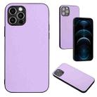 For iPhone 12 Pro Max R20 Leather Pattern Phone Single Case(Purple) - 1