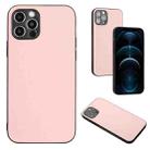 For iPhone 12 Pro Max R20 Leather Pattern Phone Single Case(Pink) - 1