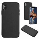 For iPhone XS / X R20 Leather Pattern Phone Single Case(Black) - 1
