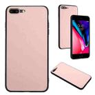 For iPhone 8 Plus / 7 Plus R20 Leather Pattern Phone Single Case(Pink) - 1