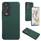 For Honor 90 R20 Leather Pattern Phone Single Case(Green) - 1