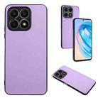 For Honor X8a R20 Leather Pattern Phone Single Case(Purple) - 1