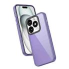 For Itel A70 Frame Two Color Lens Ring TPU Phone Case(Purple) - 1