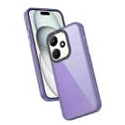 For Infinix Hot 30i Frame Two Color Lens Ring TPU Phone Case(Purple) - 1