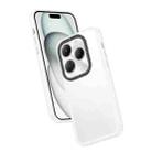 For Infinix Hot 40 Frame Two Color Lens Ring TPU Phone Case(Transparent) - 1