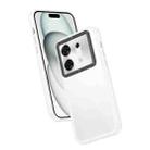 For Infinix Zero 30 Frame Two Color Lens Ring TPU Phone Case(Transparent) - 1