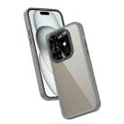 For Infinix Hot 40i / Smart 8 Frame Two Color Lens Ring TPU Phone Case(Black) - 1