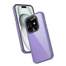 For Infinix Hot 40i / Smart 8 Frame Two Color Lens Ring TPU Phone Case(Purple) - 1