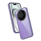 For Huawei Mate 60 Pro / Mate 60 Pro+ Frame Two Color Lens Ring TPU Phone Case(Purple) - 1