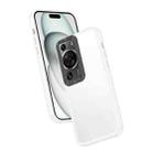 For Huawei P60 Pro Frame Two Color Lens Ring TPU Phone Case(Transparent) - 1