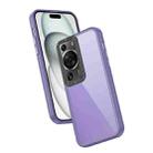 For Huawei P60 Pro Frame Two Color Lens Ring TPU Phone Case(Purple) - 1