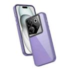 For Tecno Camon 20 Pro 5G Frame Two Color Lens Ring TPU Phone Case(Purple) - 1