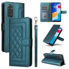 For Xiaomi Redmi Note 11s / 12s Diamond Lattice Leather Flip Phone Case(Green) - 1