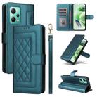 For Xiaomi Redmi Note 12 5G / Poco X5 Diamond Lattice Leather Flip Phone Case(Green) - 1