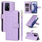 For Xiaomi 11T / 11T Pro Diamond Lattice Leather Flip Phone Case(Light Purple) - 1