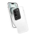 For vivo V29 5G Frame Two Color Lens Ring TPU Phone Case(Transparent) - 1