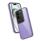 For vivo V29 5G Frame Two Color Lens Ring TPU Phone Case(Purple) - 1