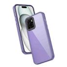 For vivo Y15s / Y15a Frame Two Color Lens Ring TPU Phone Case(Purple) - 1