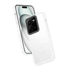 For vivo Y35 4G Frame Two Color Lens Ring TPU Phone Case(Transparent) - 1