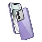 For vivo Y36 India Frame Two Color Lens Ring TPU Phone Case(Purple) - 1