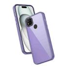 For Xiaomi Redmi 9C / 10A Frame Two Color Lens Ring TPU Phone Case(Purple) - 1