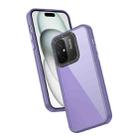 For Xiaomi Redmi 12C Frame Two Color Lens Ring TPU Phone Case(Purple) - 1