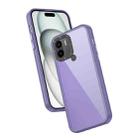 For Xiaomi Redmi A1+ Frame Two Color Lens Ring TPU Phone Case(Purple) - 1