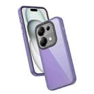 For Xiaomi Redmi Note 13 Pro 4G Frame Two Color Lens Ring TPU Phone Case(Purple) - 1