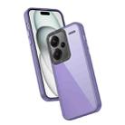 For Xiaomi Redmi Note 13 Pro+ 5G Frame Two Color Lens Ring TPU Phone Case(Purple) - 1