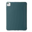 For iPad Air 11 2024 TPU Deformation Flip Leather Tablet Case with Holder(Dark Green) - 3