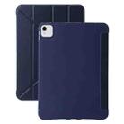 For iPad Air 11 2024 TPU Deformation Flip Leather Tablet Case with Holder(Dark Blue) - 1