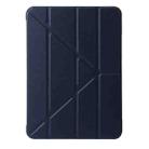 For iPad Air 11 2024 TPU Deformation Flip Leather Tablet Case with Holder(Dark Blue) - 2