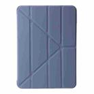 For iPad Air 11 2024 TPU Deformation Flip Leather Tablet Case with Holder(Purple) - 2