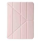 For iPad Air 11 2025 / 2024 TPU Deformation Flip Leather Tablet Case with Holder(Light Pink) - 2