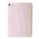 For iPad Air 11 2025 / 2024 TPU Deformation Flip Leather Tablet Case with Holder(Light Pink) - 3