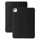 For iPad Air 13 2024 TPU Deformation Flip Leather Tablet Case with Holder(Black) - 1